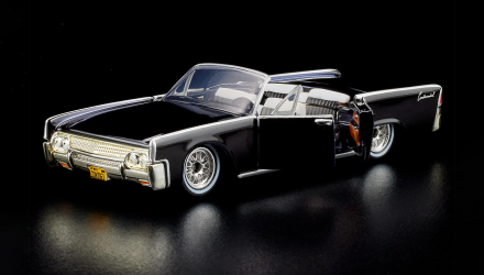 Машинка Premium Hot Wheels '61 Lincoln Continental Red Line Club RLC 1:64 HMY24 Black - Retromagaz, image 1