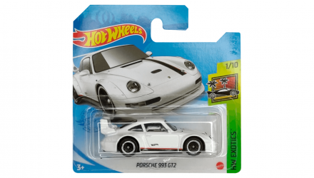 Машинка Базова Hot Wheels Porsche 993 GT2 Exotics 1:64 GTC03 White - Retromagaz, image 1