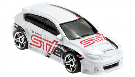 Машинка Базовая Hot Wheels Subaru WRX STI Speed Graphics 1:64 GTB98 White - Retromagaz, image 4