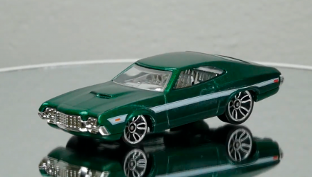 Машинка Базовая Hot Wheels '61 Impala / Ford GT-40 / Gran Torino  / Lancer Evolution / Nissan 350Z Fast & Furious 1:64 GTN40 Green 5шт - Retromagaz, image 4