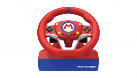 Кермо Hori Switch Mario Kart Racing Wheel Pro Mini NSW-204U Red Blue 1.5m Б/У - Retromagaz, image 3