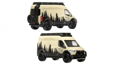 Машинка Premium Hot Wheels 2шт Toyota Land Cruiser Prado / Mercedes-Benz Sprinter Tourer 2-Packs 1:64 HRR76 White - Retromagaz, image 4