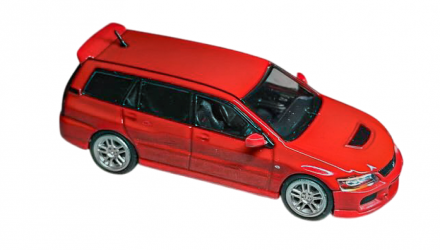 Машинка Premium Tarmac Works Mitsubishi Lancer Evolution Wagon ROAD64 1:64 Red - Retromagaz, image 5