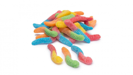 Цукерки Жувальні Trolli Sour Glowworms Кислі Світлячки 150g - Retromagaz, image 3