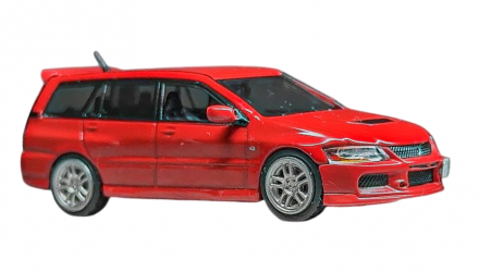 Машинка Premium Tarmac Works Mitsubishi Lancer Evolution Wagon ROAD64 1:64 Red - Retromagaz, image 3