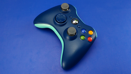 Геймпад Бездротовий Microsoft Xbox 360 Blue Б/У - Retromagaz, image 3