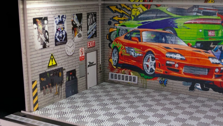 Диорама G-Fans Fast & Furious Garage Гараж с Подсветкой 1:64 - Retromagaz, image 4