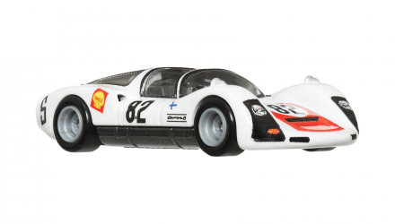 Машинка Premium Hot Wheels '66 Porsche 906 Carrera 6 и Транспортер Carry On Team Transport 1:64 FLF56/HRV47 White 2шт - Retromagaz, image 4