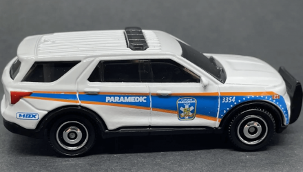 Машинка Большой Город Matchbox 2023 Ford Police Interceptor Utility Highway 1:64 HVN42 White - Retromagaz, image 3