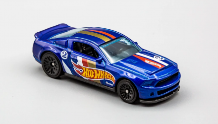 Машинка Базовая Hot Wheels '10 Ford Shelby GT500 Super Snake Race Team 1:64 FYC74 Blue - Retromagaz, image 2