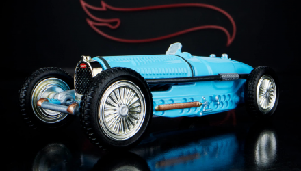 Машинка Premium Hot Wheels Bugatti Type 59 Elite 64 1:64 HNJ62 Blue - Retromagaz, image 1