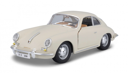 Машинка Bburago 1961 Porsche 356B 1:24 White - Retromagaz, image 1