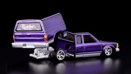 Машинка Premium Hot Wheels 1986 Nissan 720 King Cab Red Line Club RLC 1:64 HMY26 Purple - Retromagaz, image 3