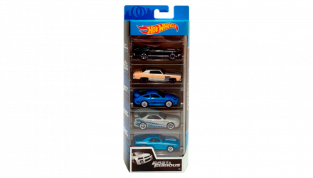 Машинка Базовая Hot Wheels Mustang / Monte Carlo / Porsche 911 / Nissan Skyline / Camaro Fast & Furious 1:64 GHP55 GMG69 Silver 5шт - Retromagaz, image 1