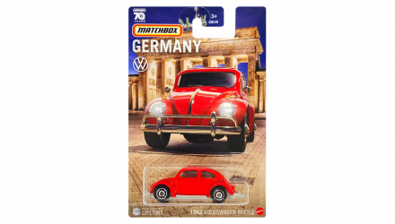 Тематическая Машинка Matchbox 1962 Volkswagen Beetle Germany 1:64 GWL49/HPC62 Red - Retromagaz, image 1