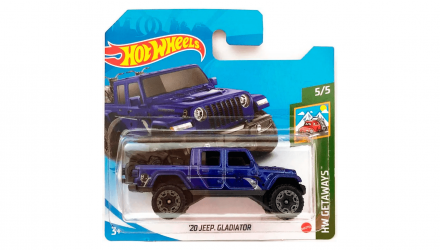 Машинка Базовая Hot Wheels '20 Jeep Gladiator Getaways 1:64 GRY54 Dark Blue - Retromagaz, image 1