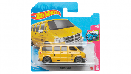 Машинка Базовая Hot Wheels Dodge Van Drift 1:64 GTB84 Yellow - Retromagaz, image 1