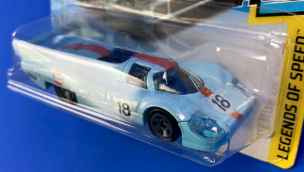 Машинка Базовая Hot Wheels Porsche 917 LH Gulf Project Cars 2 Legends of Speed 1:64 FJV93 Blue - Retromagaz, image 4