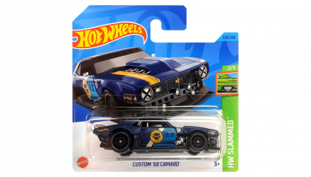 Машинка Базова Hot Wheels Custom '68 Camaro Slammed 1:64 HKG68 Blue - Retromagaz, image 1