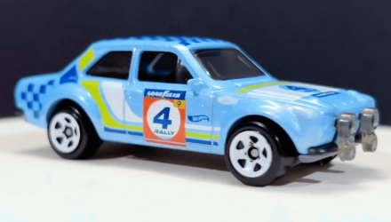 Машинка Базовая Hot Wheels '70 Ford Escort RS1600 Rally Champs 1:64 HCV30 Light Blue - Retromagaz, image 2