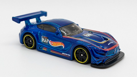 Машинка Базовая Hot Wheels '16 Mercedes-AMG GT3 Project CARS 2 Legends of Speed 1:64 FJY10 Dark Blue - Retromagaz, image 5