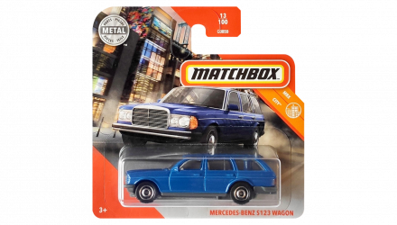 Машинка Большой Город Matchbox Mercedes-Benz S123 Wagon City 1:64 GKL71 Blue - Retromagaz, image 1