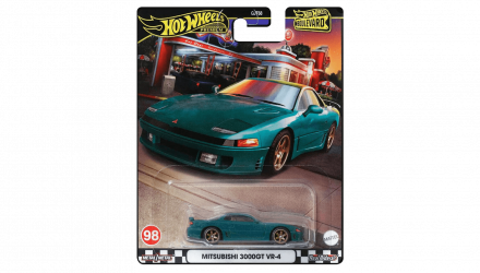 Машинка Premium Hot Wheels Mitsubishi 3000GT VR-4 Boulevard 1:64 HRT68 Green - Retromagaz, image 5