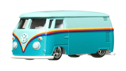 Машинка Premium Hot Wheels Volkswagen T1 Panel Bus Boulevard 1:64 GJT68/HKF18 Turquoise - Retromagaz, image 2