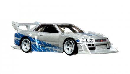 Машинка Premium Hot Wheels LB-ER34 Super Silhouette Nissan Skyline и Транспортер Carry On Fast & Furious Team Transport 1:64 HPX97 Silver 2шт - Retromagaz, image 6