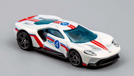 Машинка Базовая Hot Wheels '17 Ford GT Then and Now 1:64 GTB38 White - Retromagaz, image 2