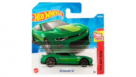 Машинка Базова Hot Wheels '18 Camaro SS Then and Now 1:64 HCV82 Green - Retromagaz, image 1