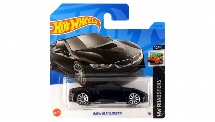 Машинка Базовая Hot Wheels BMW i8 Roadster Roadsters 1:64 HKK13 Black - Retromagaz, image 1