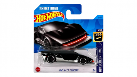 Машинка Базова Hot Wheels Knight Rider HW K.I.T.T. Concept Screen Time 1:64 HKH07 Black - Retromagaz, image 1