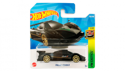 Машинка Базовая Hot Wheels Pagani Zonda R Exotics 1:64 HCT02 Black - Retromagaz, image 1