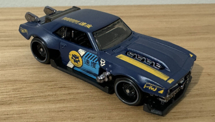 Машинка Базова Hot Wheels Custom '68 Camaro Slammed 1:64 HKG68 Blue - Retromagaz, image 2