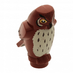 Фигурка Lego Воздух Owl Black Beak Yellow Eyes and Tan Chest Feathers Pattern Animals 92084pb01 1 4596335 Reddish Brown Б/У - Retromagaz