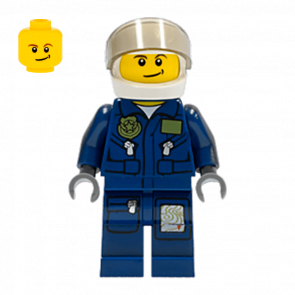 Фигурка Lego Police 973pb0989 Undercover Elite Police Helicopter Pilot City cty0359 Б/У