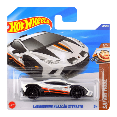 Машинка Базова Hot Wheels Lamborghini Huracán Sterrato Safari 1:64 HYW93 White - Retromagaz