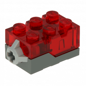 Електрика Lego Звук Світло Brick 2 x 3 x 1 54930c01 4666707 Trans-Red Б/У - Retromagaz