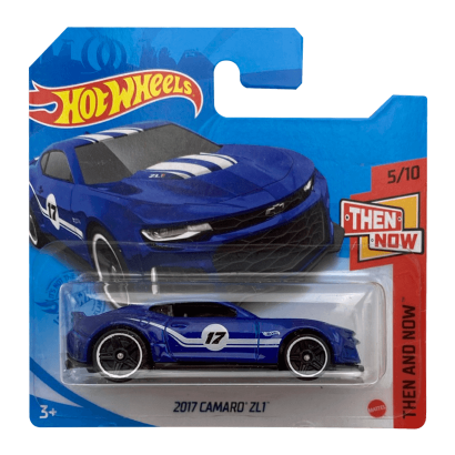 Машинка Базова Hot Wheels 2017 Camaro ZL1 Then and Now 1:64 GTC76 Blue - Retromagaz