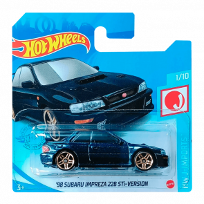 Машинка Базова Hot Wheels '98 Subaru Impreza 22B STi-Version J-Imports 1:64 GTB01 Dark Blue - Retromagaz