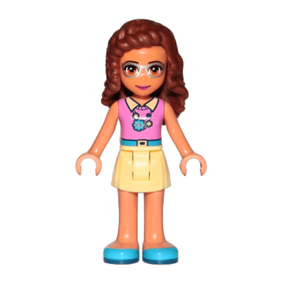 Фигурка Lego Girl Olivia Bright Light Yellow Skirt Friends frnd235 1 Б/У - Retromagaz