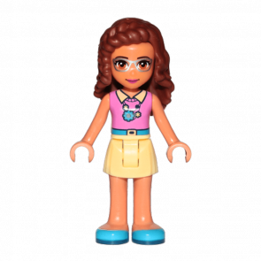 Фігурка Lego Girl Olivia Bright Light Yellow Skirt Friends frnd235 1 Б/У