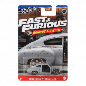 Тематическая Машинка Hot Wheels 1950 Chevy Fleetline Dominic Toretto Fast & Furious 1:64 HNR88/HRW49 Grey - Retromagaz