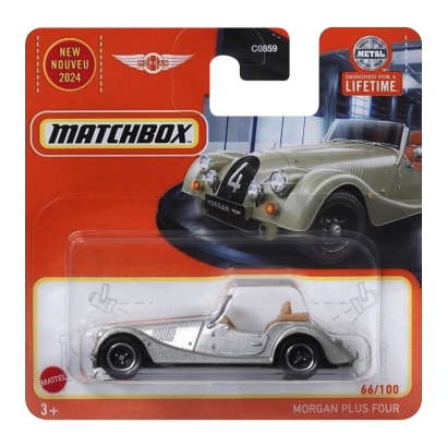 Машинка Велике Місто Matchbox Morgan Plus Four Showroom 1:64 HVL02/HVN30 Silver - Retromagaz