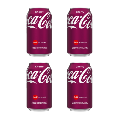 Набор Напиток Coca-Cola Cherry 330ml 4шт - Retromagaz