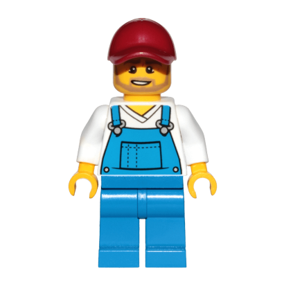 Фигурка Lego Recreation 973pb3472 Overalls Blue over V-Neck Shirt City cty1006 1 Б/У - Retromagaz