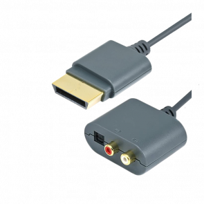 Кабель Microsoft Xbox 360 2 RCA + Optical Port - TV MULTI OUT Grey Б/У - Retromagaz