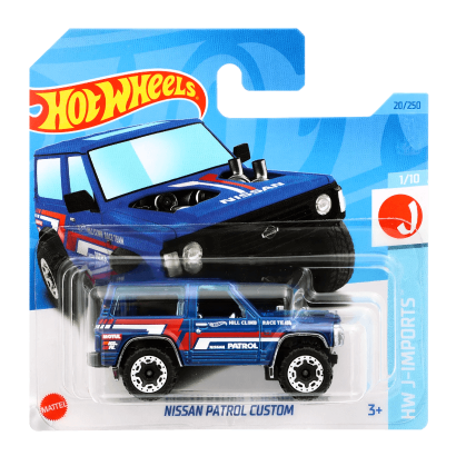 Машинка Базовая Hot Wheels Nissan Patrol Custom J-Imports 1:64 HKK61 Blue - Retromagaz