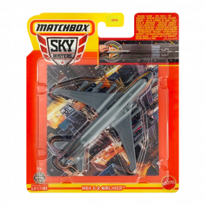 Тематична Машинка Matchbox MBX 6-2 Airliner Sky Busters 1:64 HHT34/HVM39 Grey - Retromagaz